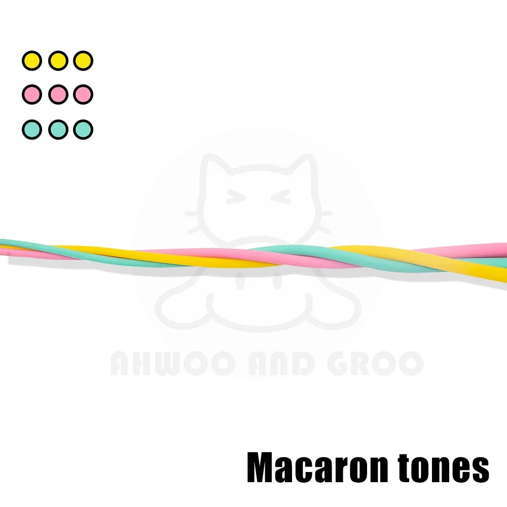 Mouse Tail Cat Toy Teaser With Bell Silicone Long Tail