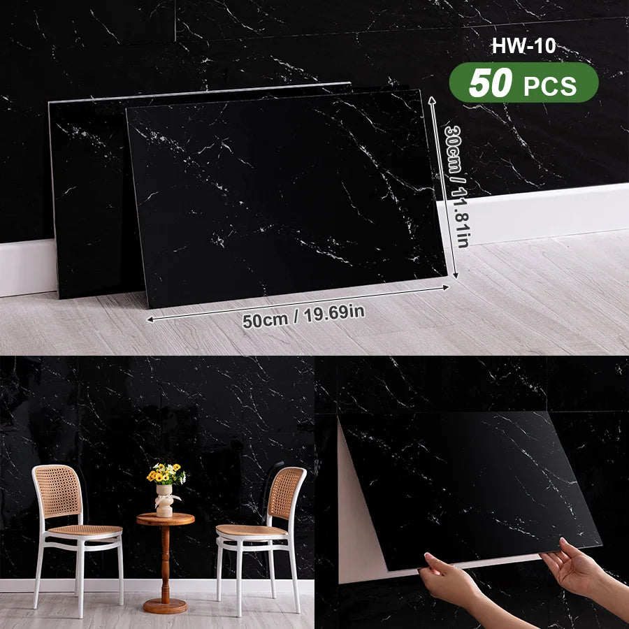 3D Self Adhesive Wall Tiles For Indoor Spaces Decor
