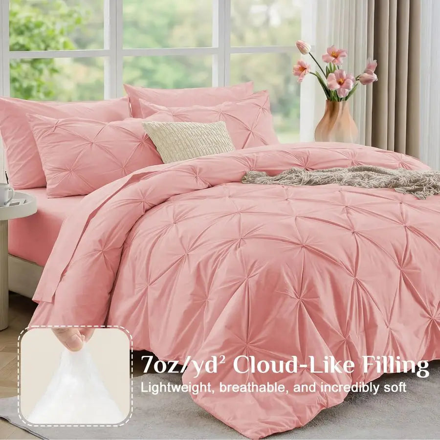 All Season Comforter Set Bed In A Bag SevenPiece Bedding