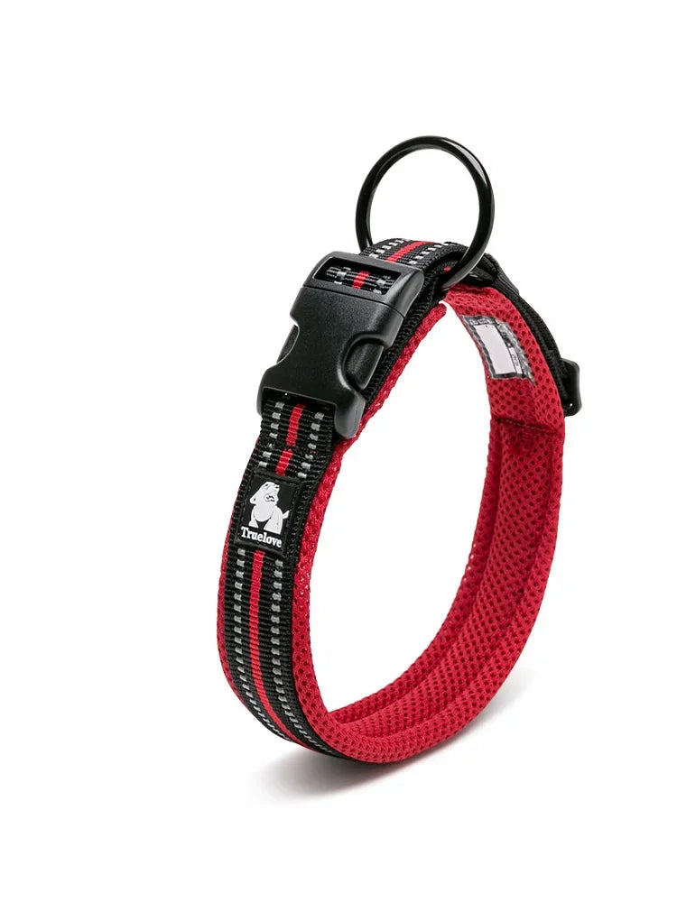Truelove Nylon Adjustable Dog Collar Reflective Padded TLC5011