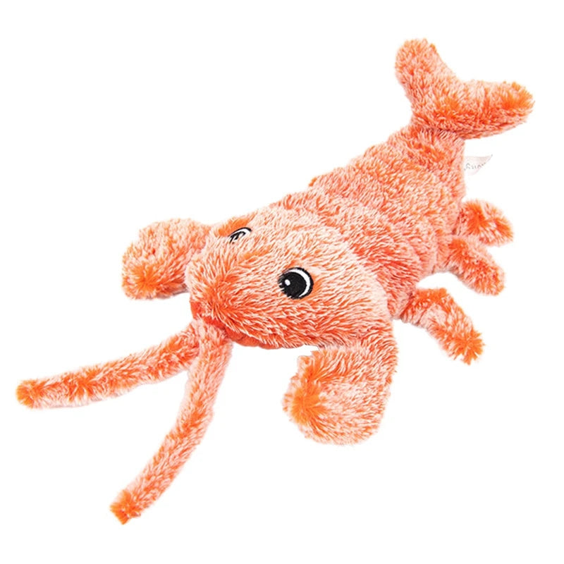 Cat Toys Electric Lobster USB Rechargeable Jumping Plush Teasing Toy