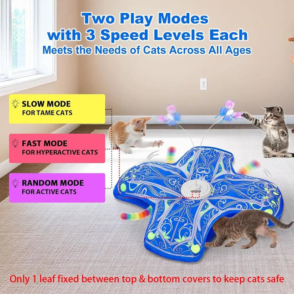 Interactive Indoor Cat Toy Rechargeable Touch And Seek Kitten Toys