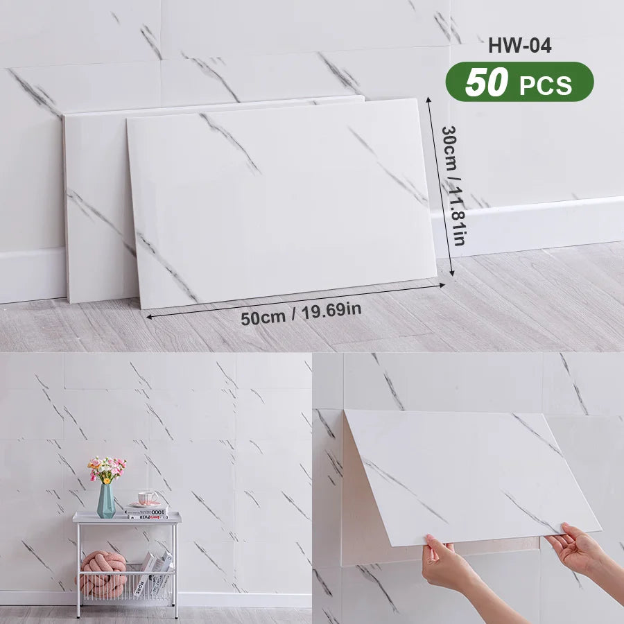 3D Self Adhesive Wall Tiles For Indoor Spaces Decor
