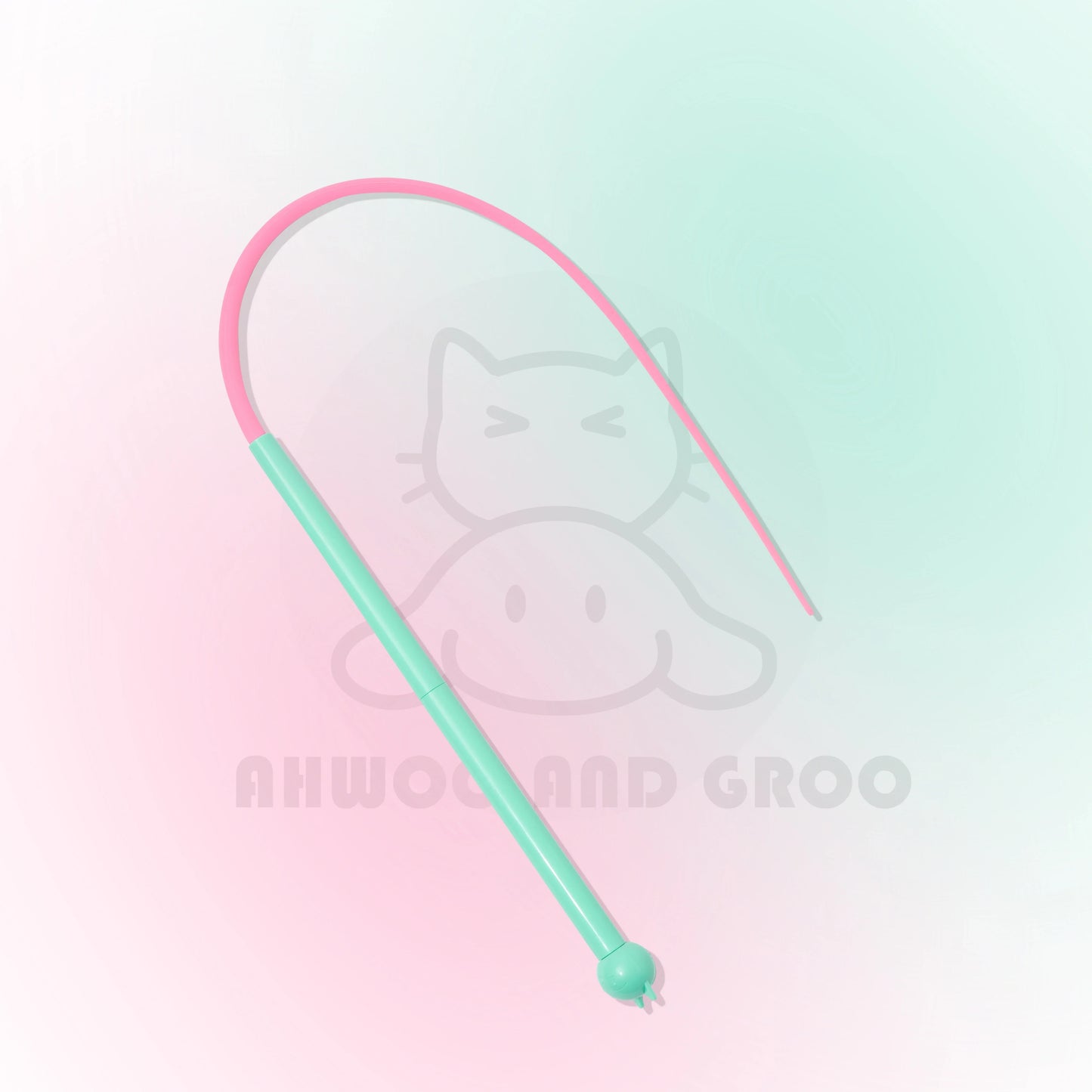 Mouse Tail Cat Toy Teaser With Bell Silicone Long Tail