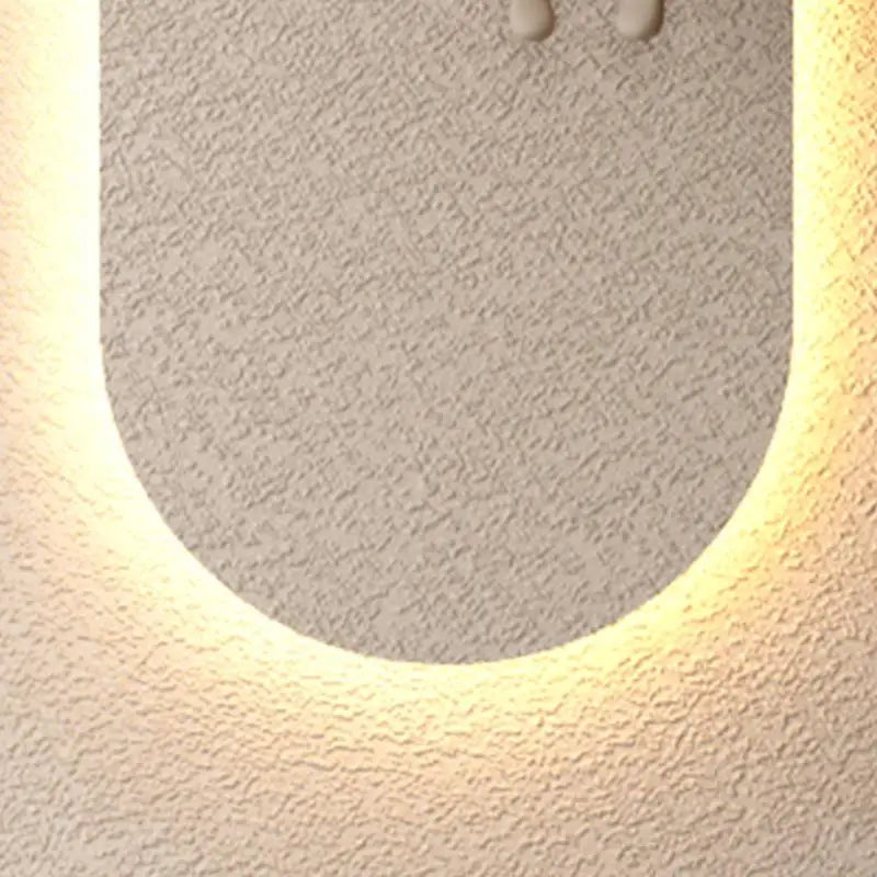 Adjustable LED Sandstone Wall Decor With Simulated Plants