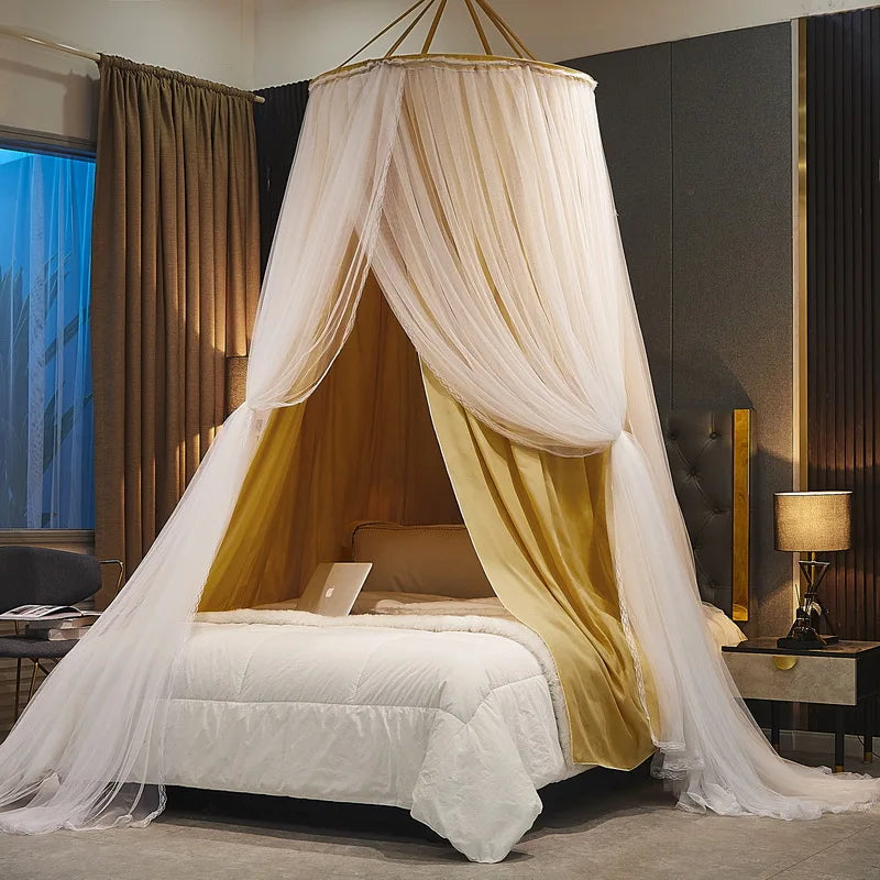 Battilo Double Layer Bed Canopy And Round Dome Mosquito Net