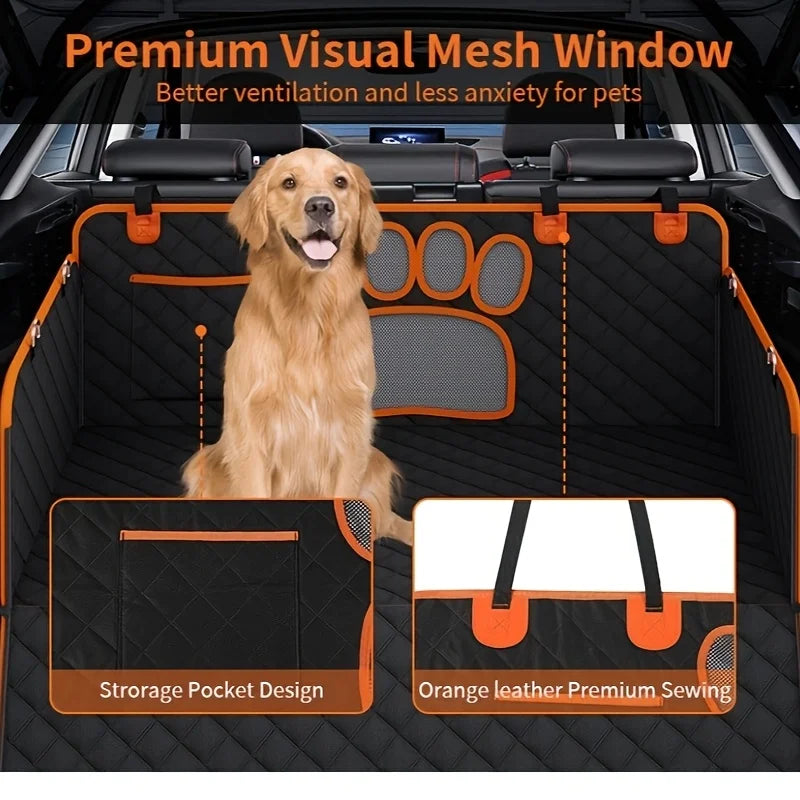 NONECN Dog Seat Cover Hammock For Cars Heavy Duty Waterproof