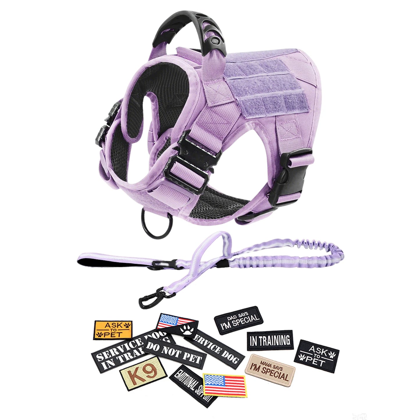 PETRAVEL Military Camouflage Dog Harness For Training And Walking
