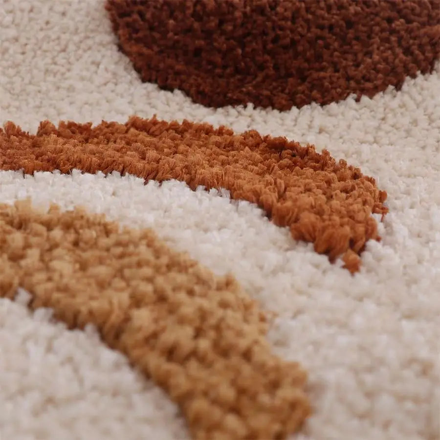 Moon Phase Non Slip Bath Rug Set 3 Piece Microfiber