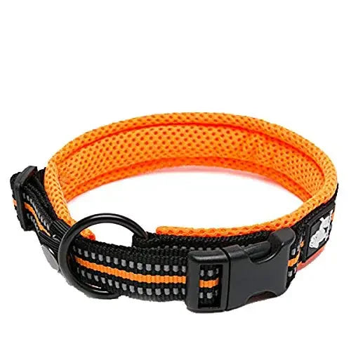 Truelove Nylon Adjustable Dog Collar Reflective Padded TLC5011