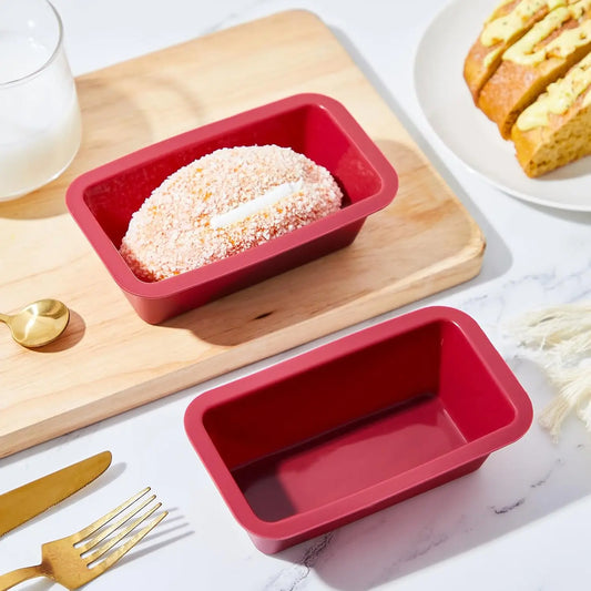 Food Grade Silicone Baking Molds Nonstick Rectangular Cake Pans
