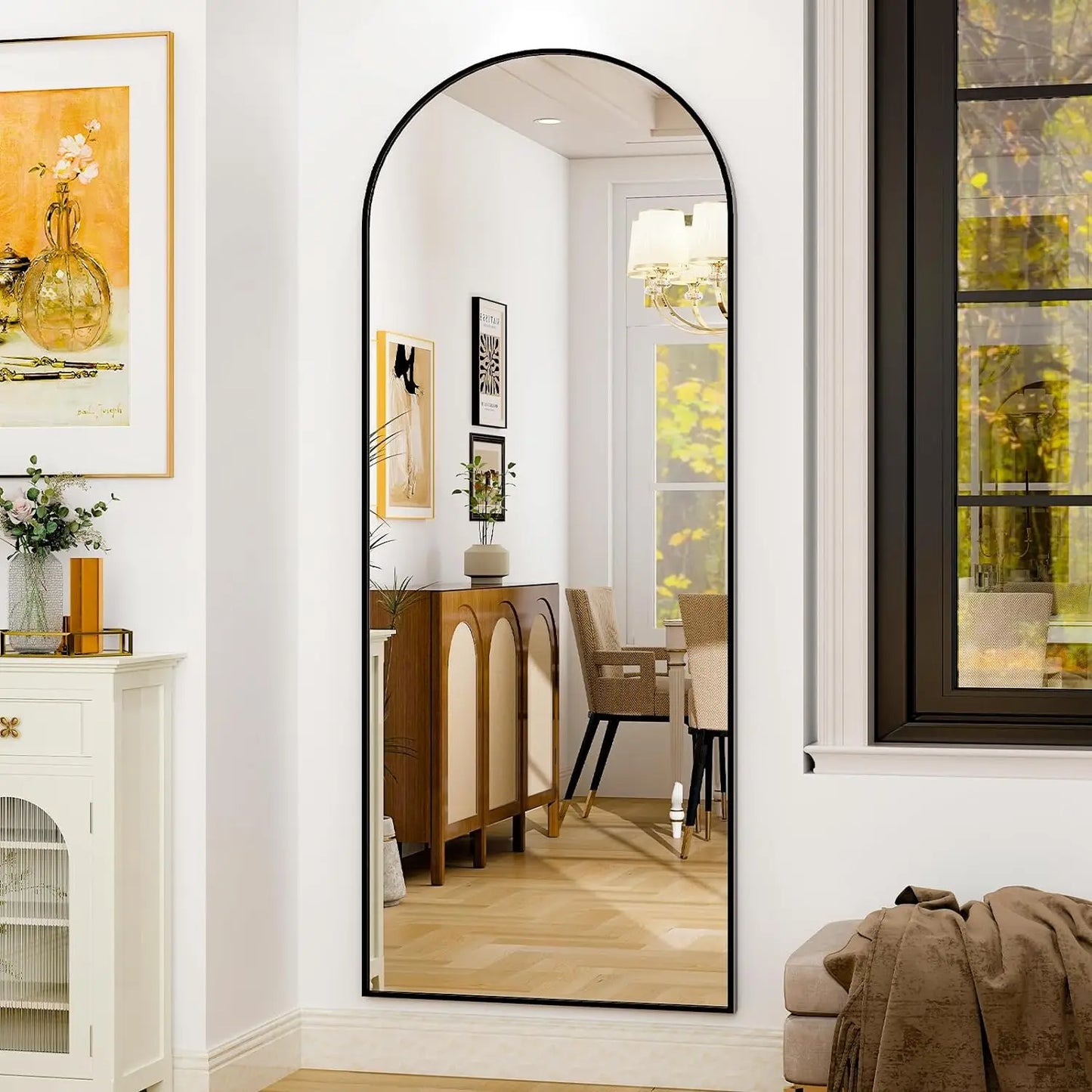 HARRITPURE Full Length Mirror With Aluminum Alloy Frame