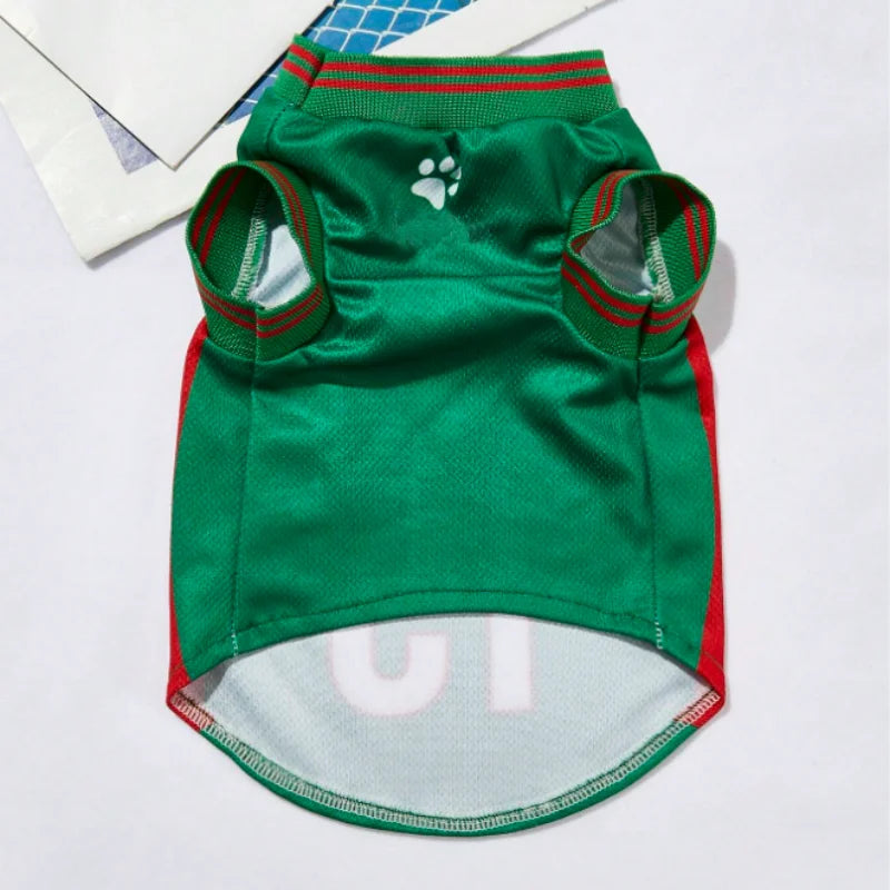 Mesh Breathable Dog Clothes Jersey For Pets Summer T Shirts