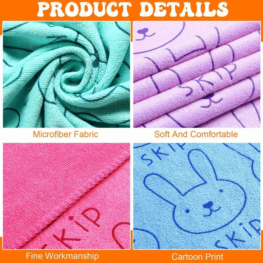 8-Piece Dog Drying Towels Set Microfiber Pet Bath Towels Absorbent
