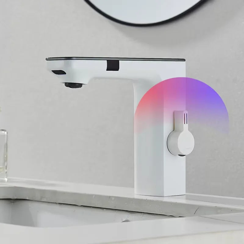 Shinesia Touch Sensor Bathroom Basin Faucet With LED Temperature Display