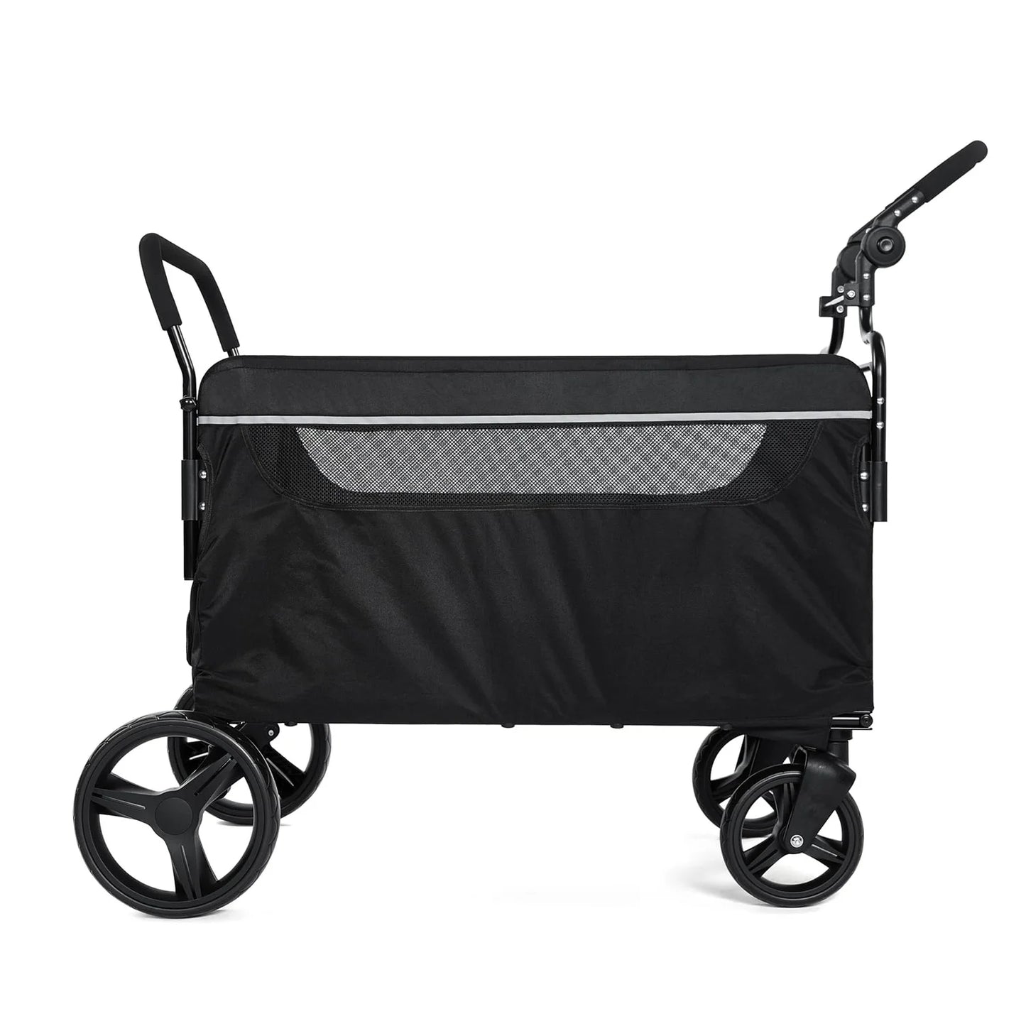 Dog Pushchair, 2-in-1 Dog Stroller & Wagon for Large Medium Dogs, Foldable All-Terrain Pet Buggy, 50 kg Capacity