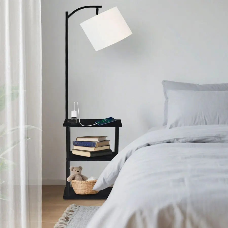 Lamp With Table USB Charging Station And AC Port Pro