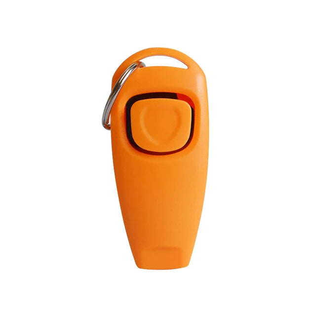 2 In 1 Dog Training Clicker And Whistle With Key Ring