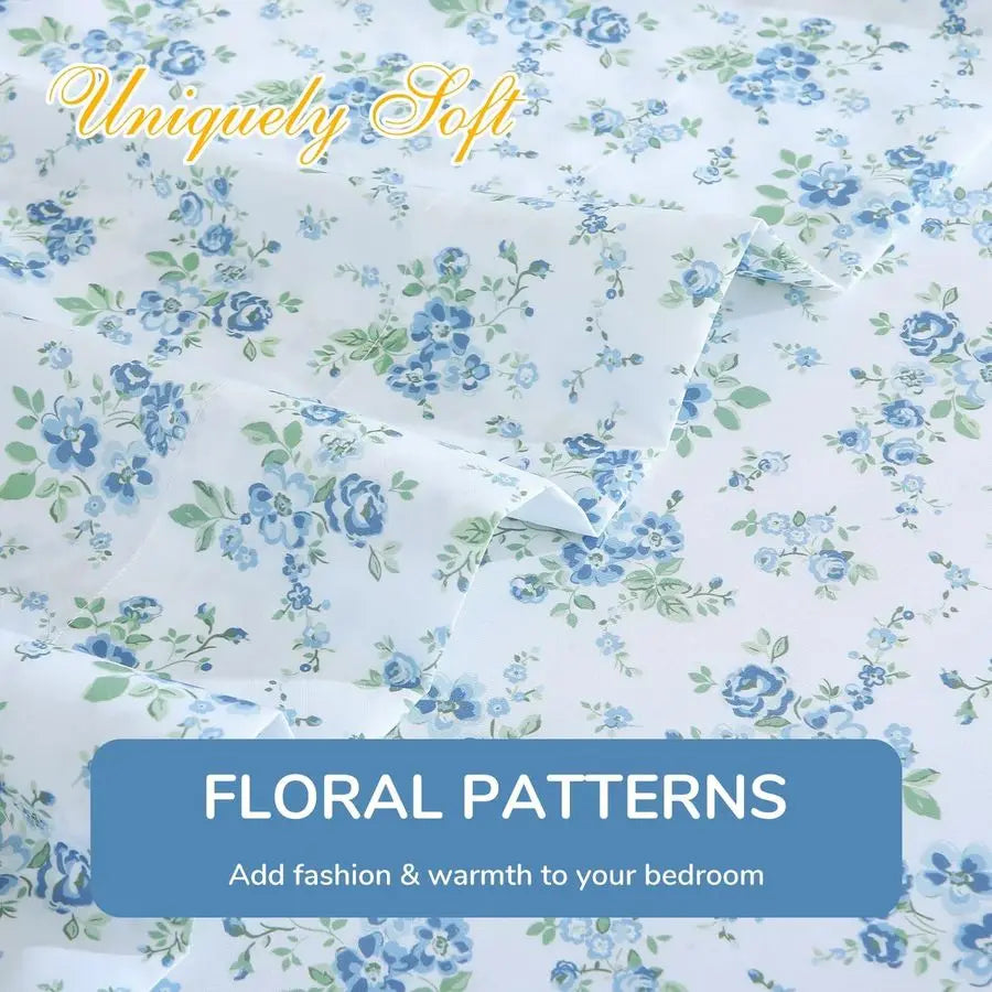 4 Piece Sheet Set, Soft Breathable Sheets With Deep Pocket