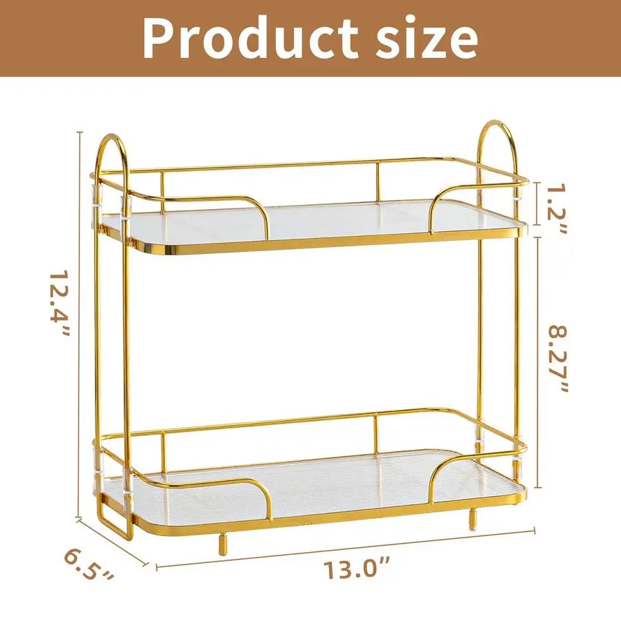 Tier Corner Bathroom Organizer For Cosmetics Skincare And Perfumes
