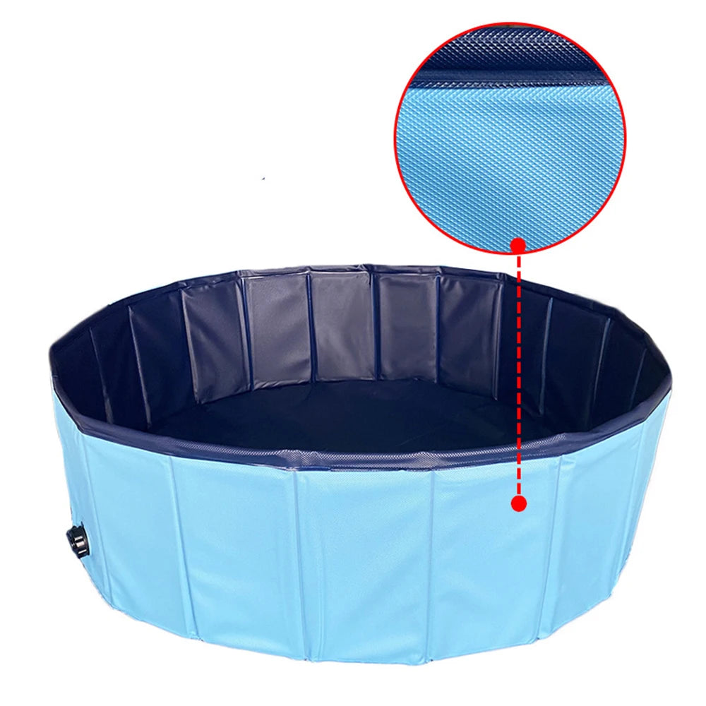 PETRAVEL Dog Portable Swimming Pool For Large Pets Durable Tub