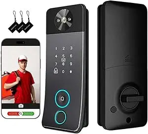 Kankeirr Smart Door Lock With Camera And Five Unlock Methods