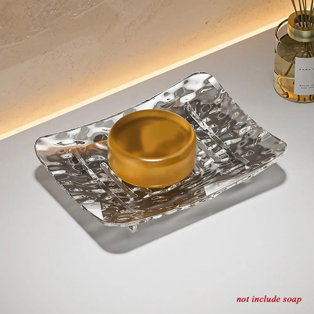 Light Luxury Soap Holder Rack for Bathroom Storage