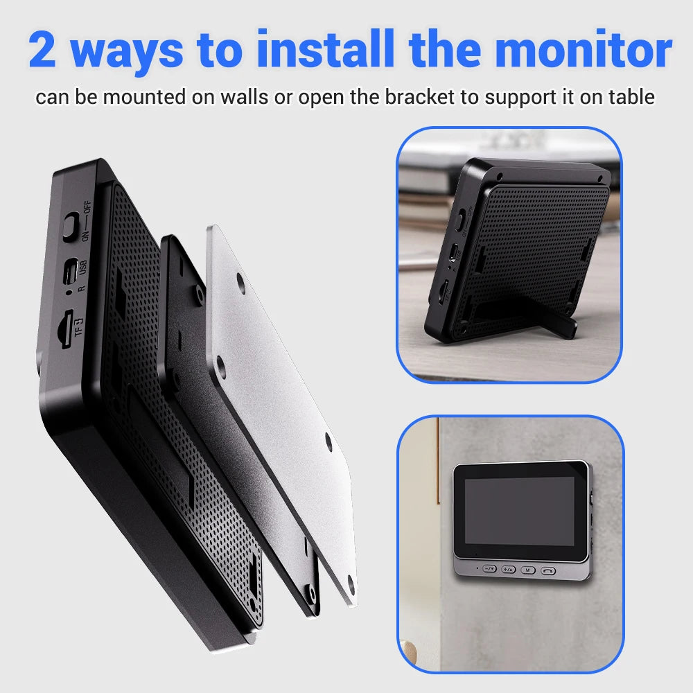 Wireless Video Doorbell Camera with WiFi Night Vision Motion Detection