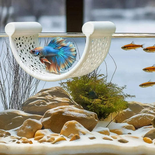 Betta Fish Hammock U Shaped Floating Aquarium Perch And Shelter