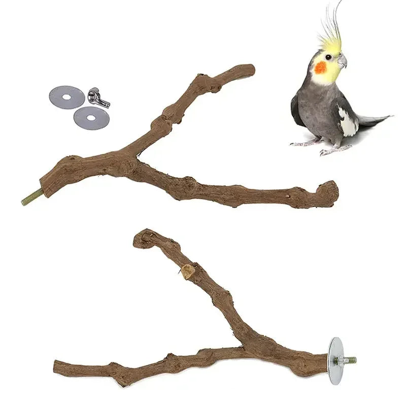 Grapewood Parrot Perch Foraging Stick Safe Chewing Toy