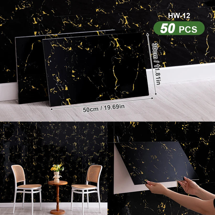 3D Self Adhesive Wall Tiles For Indoor Spaces Decor