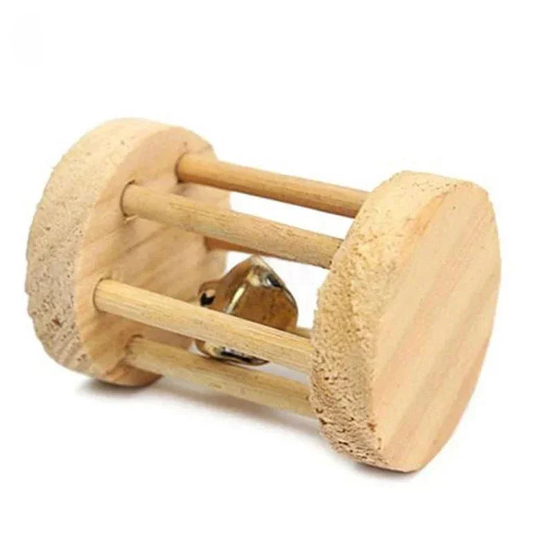 Natural Pine Wood Chew Toys For Small Pets Teeth Grinding