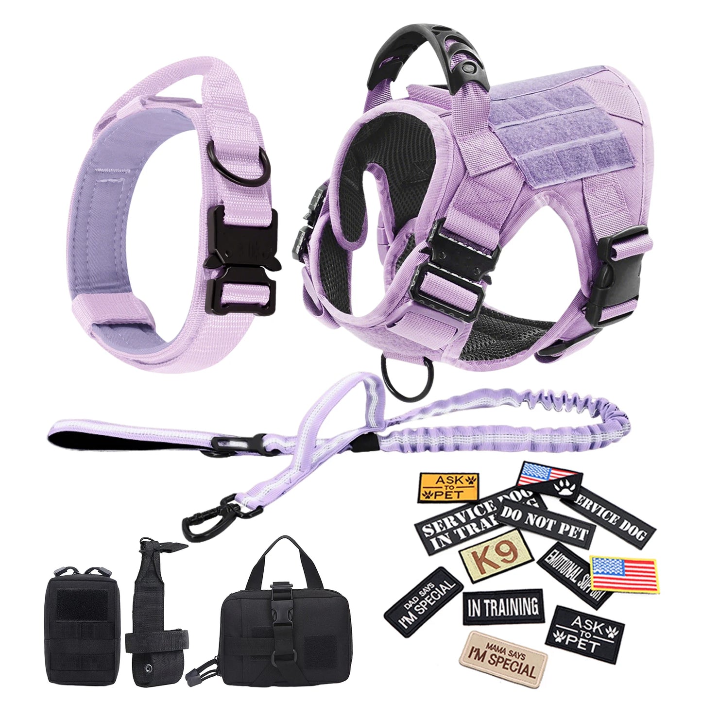 PETRAVEL Military Camouflage Dog Harness For Training And Walking