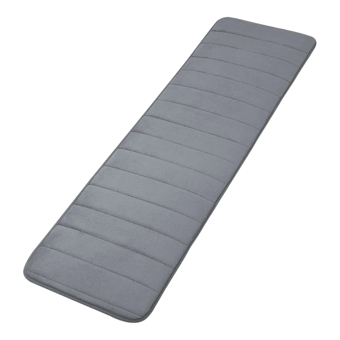 Absorbent Striped Memory Foam Bathroom Rug