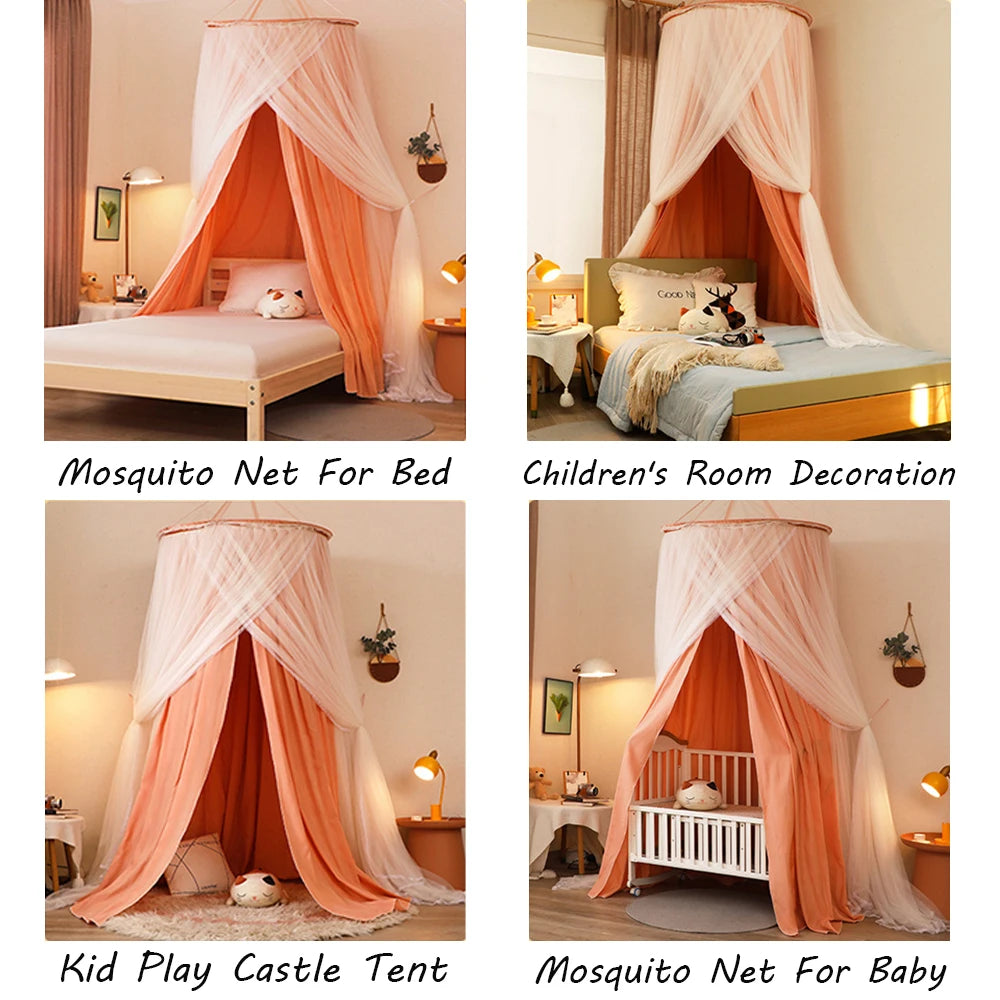 Battilo Double Layer Bed Canopy And Round Dome Mosquito Net