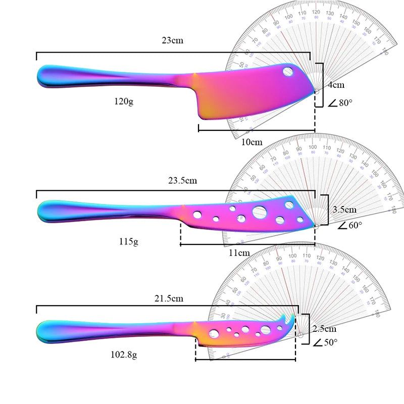 Bisda 3Piece Cheese Tool Set Stainless Steel For Kitchen