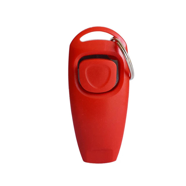 2 In 1 Dog Training Clicker And Whistle With Key Ring