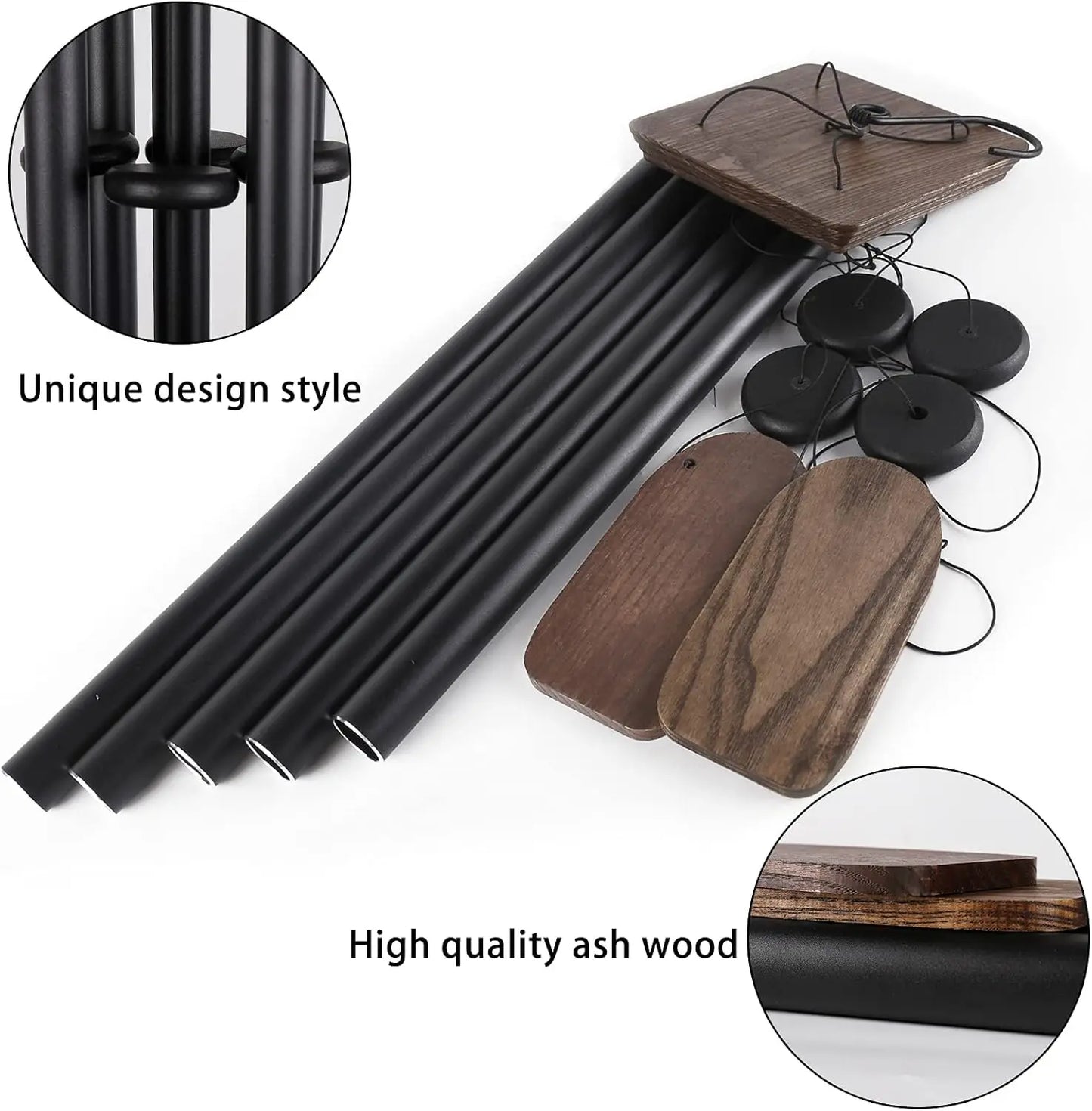 Deep Tone Wind Chimes for Outdoor Garden and Patio Decor