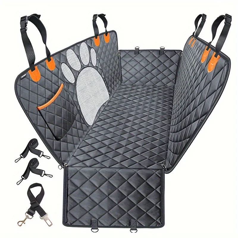 NONECN Dog Seat Cover Hammock For Cars Heavy Duty Waterproof