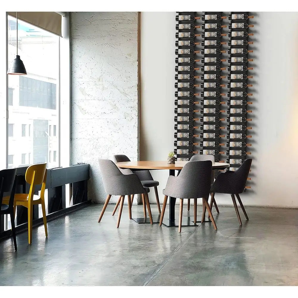 Wall Mounted Metal Wine Rack For 12 Bottle Capacity