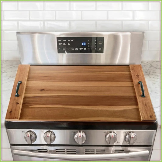 Acacia Wood Noodle Board Stovetop Cover For Gas And Electric