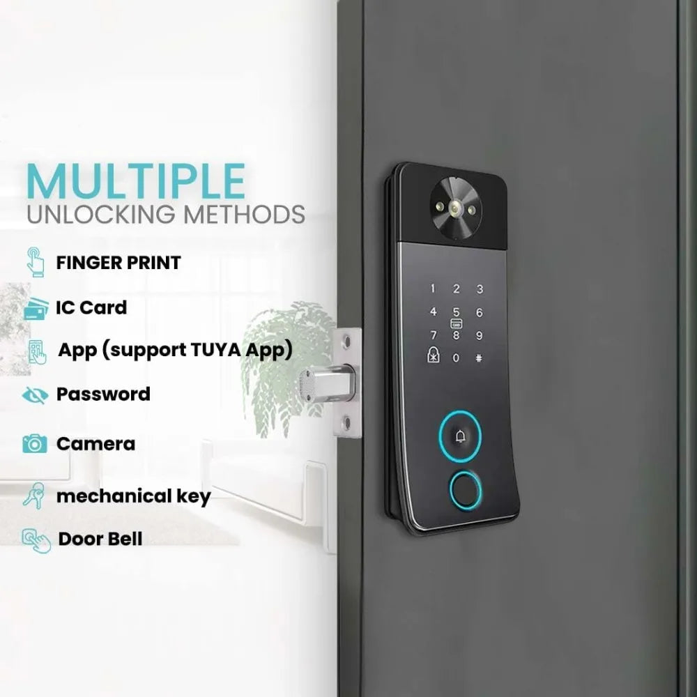 Kankeirr Smart Door Lock With Camera And Five Unlock Methods
