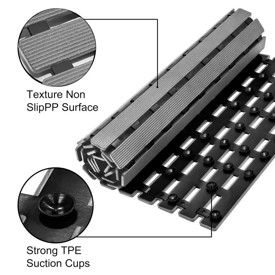 Non Slip Bathtub Mat With Suction Cups And Drain Holes