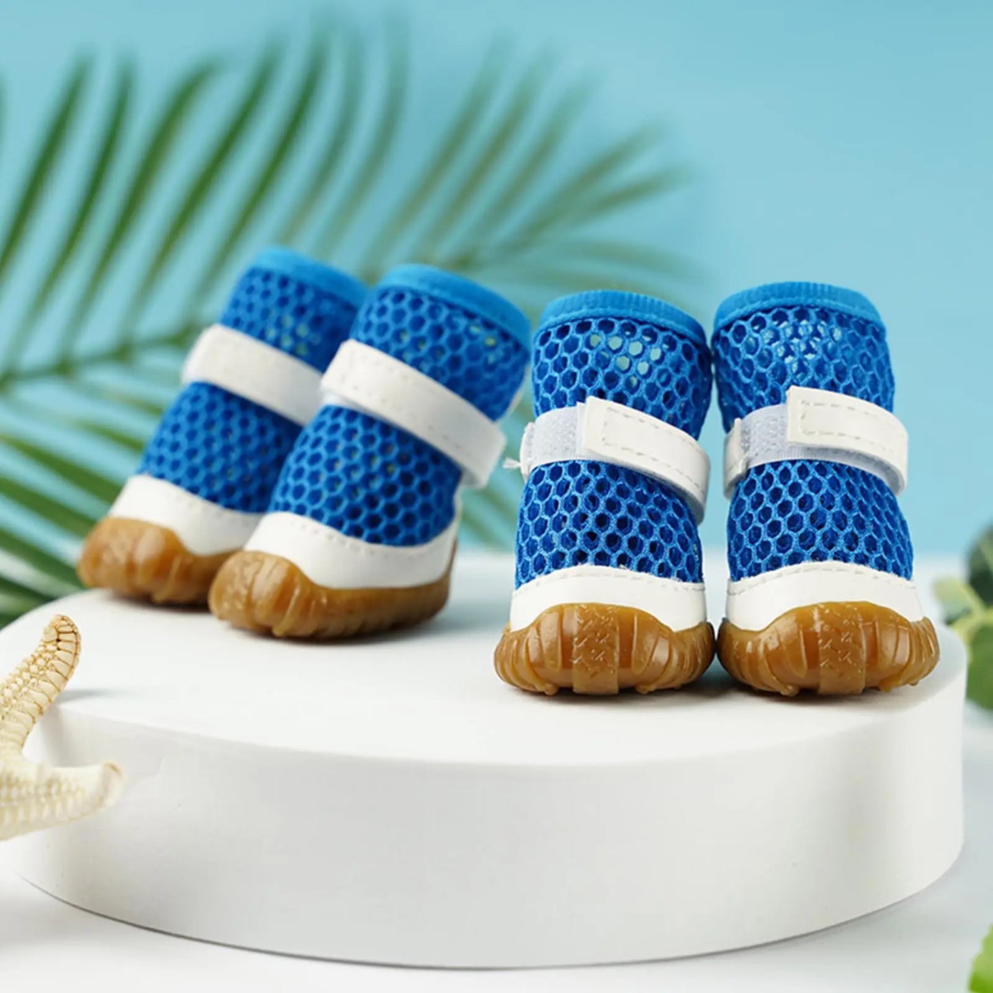 Waterproof Mesh Dog Boots Anti-Slip For Hot Pavement
