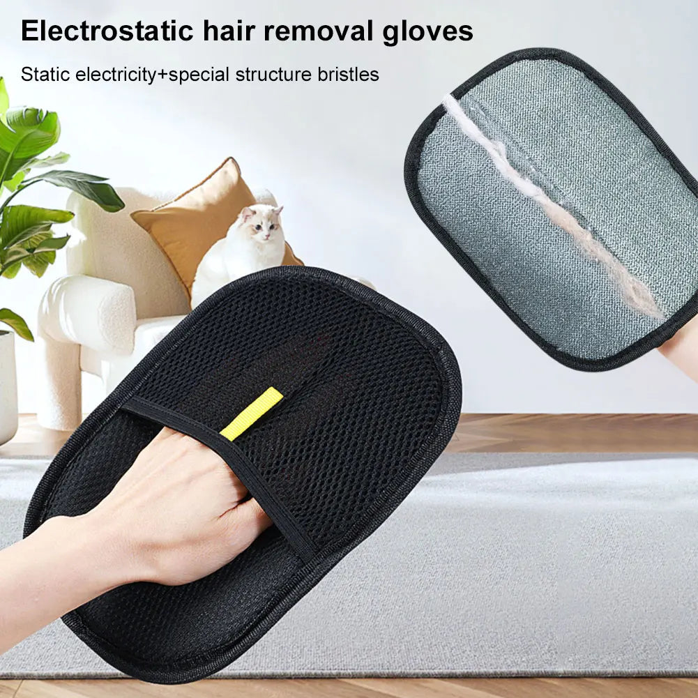APWIKOGERH Deshedding Pet Grooming Gloves For Dog Cat Rabbit