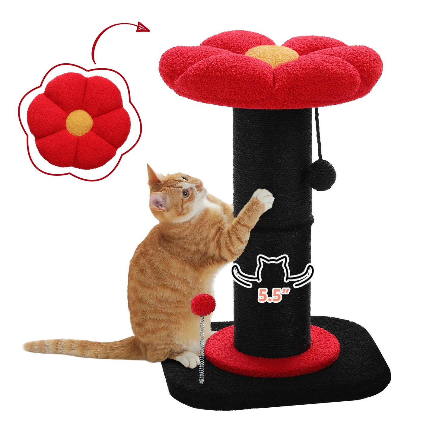 PAWZ Road Flower Cat Tree Scratching Post For Indoor Use