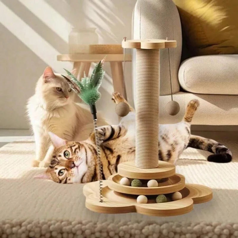 Cat Scratching Board And Climbing Frame Durable Multifunctional