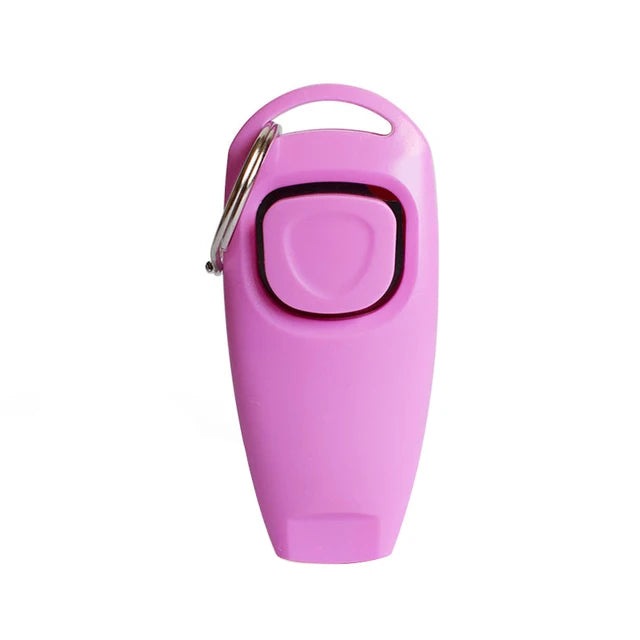 2 In 1 Dog Training Clicker And Whistle With Key Ring