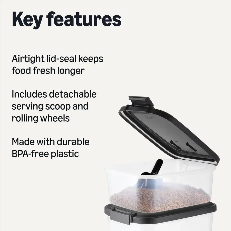 Pet Food Storage Containers With Scoop Durable BPA Free Plastic