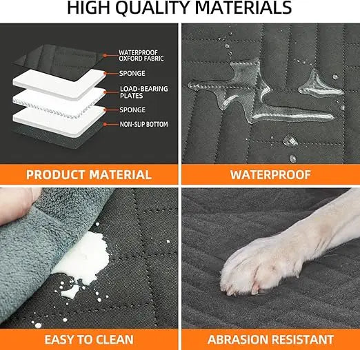 Back Seat Extender Dog Hammock And Car Seat Cover Protector